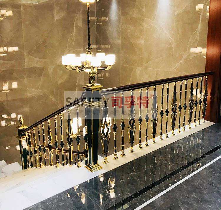 銅藝樓梯扶手：結(jié)構(gòu)獨特，造型優(yōu)美，堅固耐用[司孚特銅藝護(hù)欄，銅樓梯扶手](圖3)