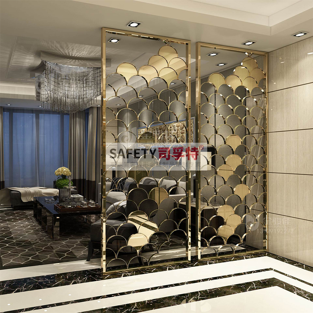 不銹鋼屏風(fēng)隔斷有哪些特點(diǎn)[司孚特金屬屏風(fēng)，不銹鋼屏風(fēng)](圖1)