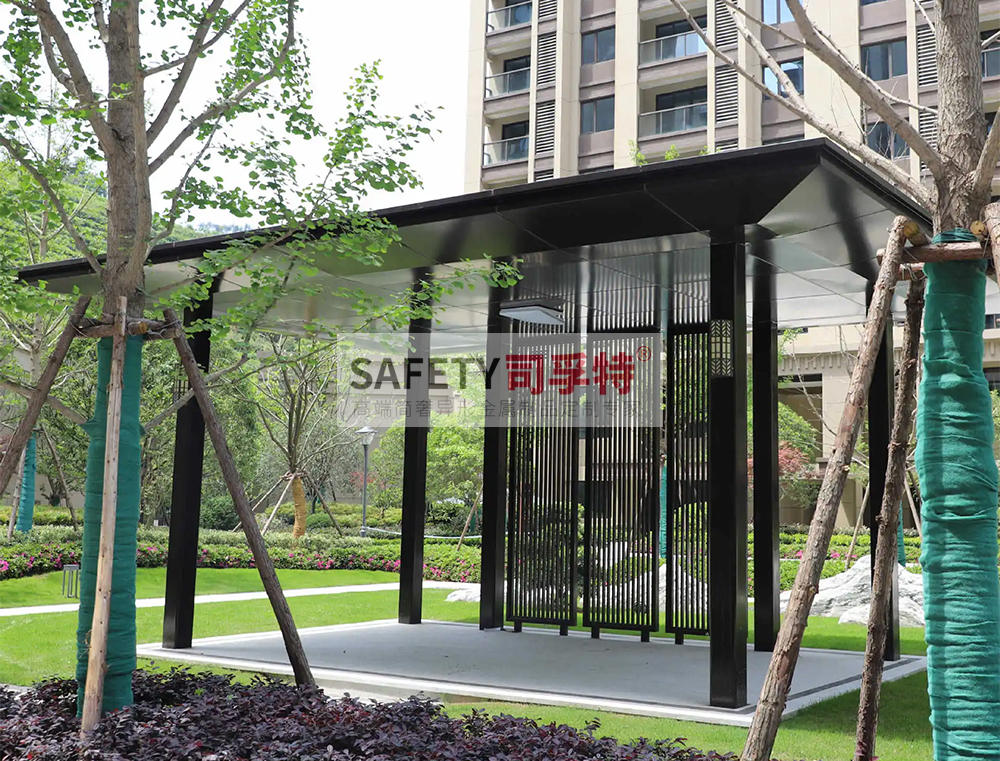 精制不銹鋼涼亭逐漸代替木質涼亭,精制不銹鋼涼亭有哪些優勢(圖3) 精制不銹鋼涼亭逐漸代替木質涼亭,精制不銹鋼涼亭有哪些優勢(圖3)